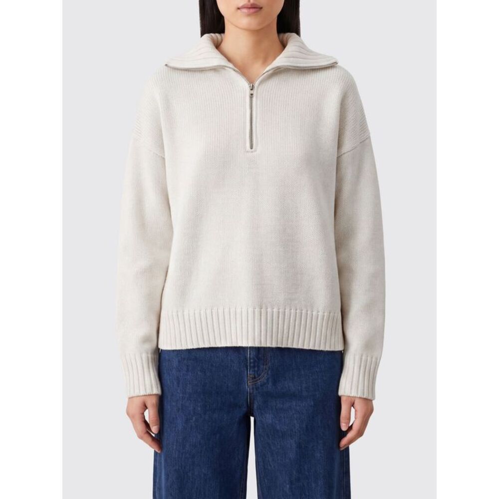 Max Mara Women Max Mara Alpaca Blend Jumper With Stand Collar And Half-Zip
